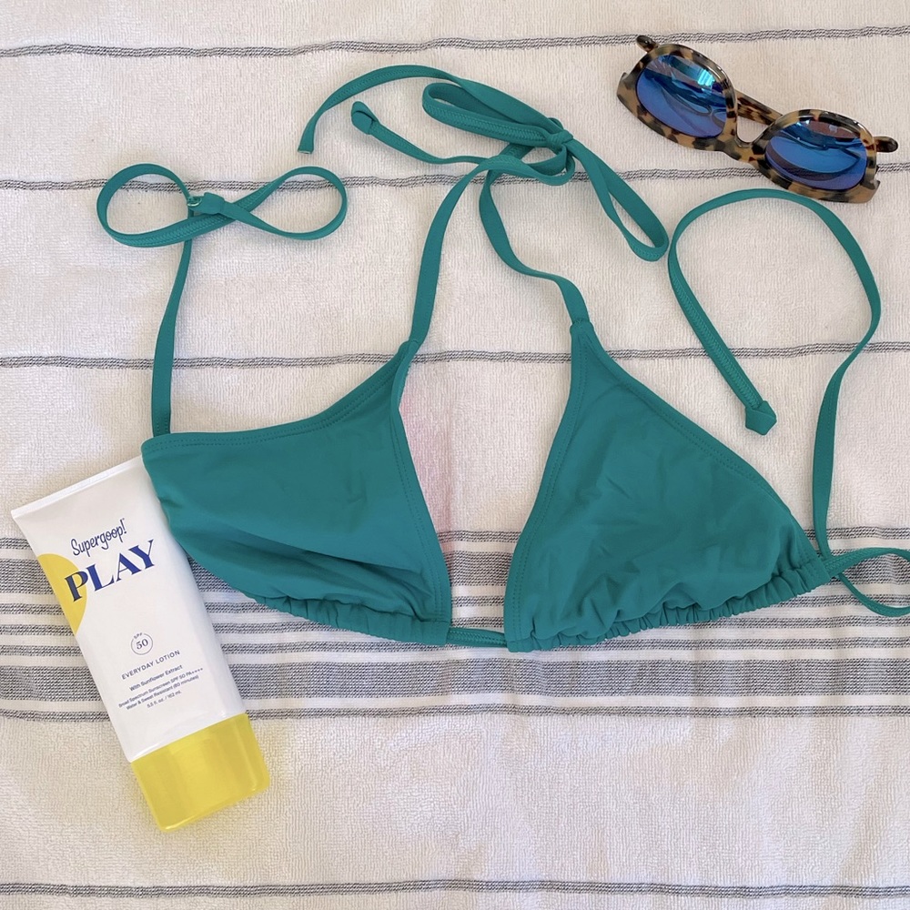 Athleta triangle bikini top